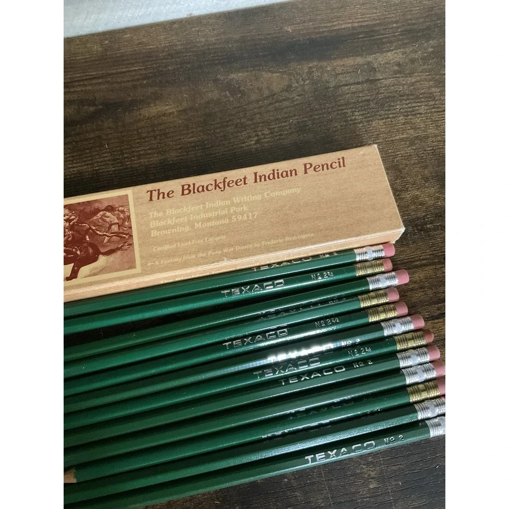 Blackfeet Indian Pencil Texaco #2 Original Box